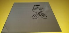12″ Square Silk Screen Mirror Candle Plate Set of 10(5)