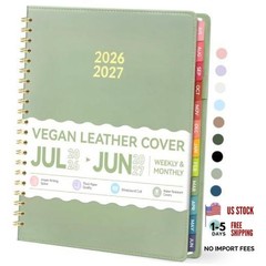Planner 2026-2027, Academic Planner 8.5″x11″ (Jul 2026-Jun 2027) olive green