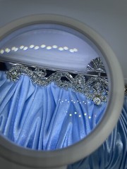 Classic Clutch Purse Chain Wedding in Rare Something Blue Color- * Custom Color