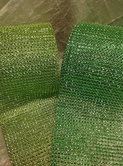 4.5″ x 10 Yards DIAMOND MESH WRAP ROLL SPARKLE RHINESTONE Crystal Ribbon
