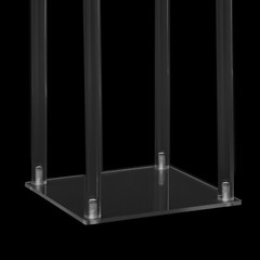 Clear Acrylic Tall Rectangular Flower Stand 2Pcs 31.5″ Wedding Decoration