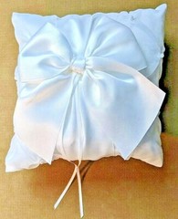Ring Bearer Pillow by Hobby Lobby Beaded White Wedding 8×8 Inches jan22