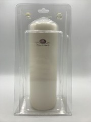 Hortense B. Hewitt White Unity Candle Wedding Accessories 9.5″ Pillar Solid New