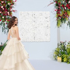 Artificial Flower Wall Panel DIY Wall Mat Silk Floral Wedding Party Backgrounds
