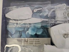 Wilton Wedding Knife/Cake, Ring Pillow, Flower Bsk,2 Garters,Guest Bk/Pen,Patels