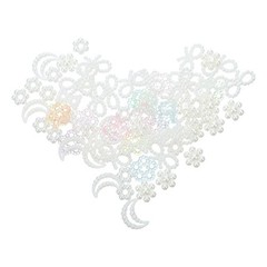 600 Pcs Heart Ornament Craft Nail Charm for Headwear