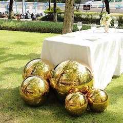 20 in Stainless Steel Globe Gazing Reflective MIRROR BALL Party Events Supplies
