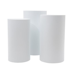 3 Piece Round Cylinder Pedestal Stands For Party Wedding Party Display Decor