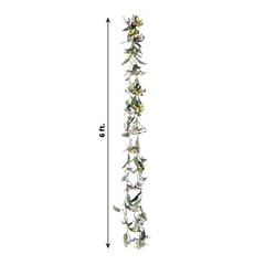 3 pcs ASSORTED 6ft Butterfly Flowers GARLANDS Willow Greenery Leaves Party Event