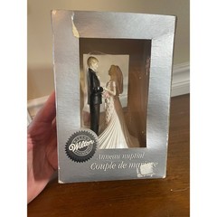 Wilton With This Ring Wedding Cake Topper Bride Groom Figurine 5 Inch 115-707
