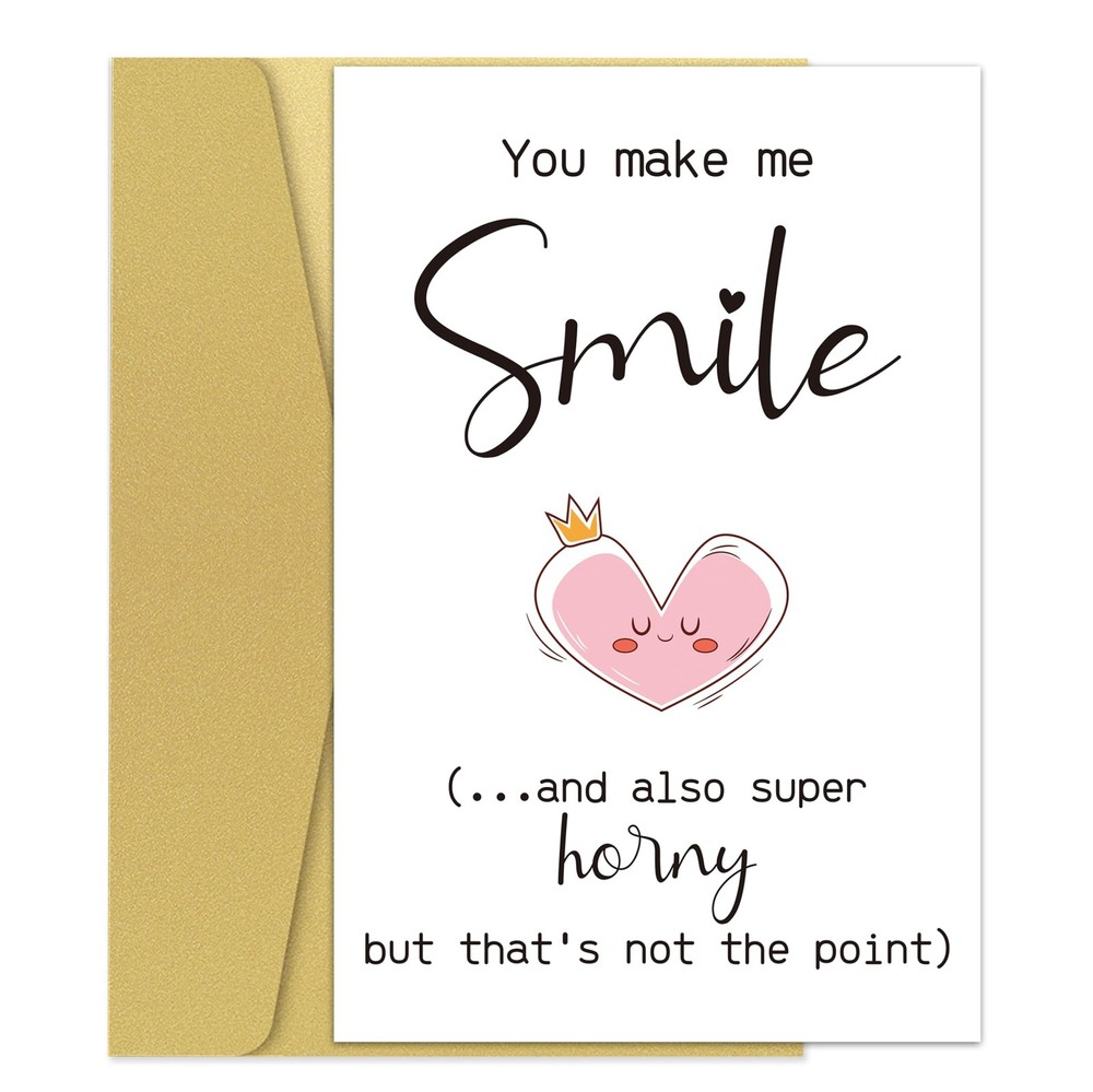 Naughty Anniversary Card for Husband Wife, Humorous Anniversary Card for Boyf…