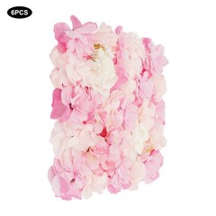 6pcs Artificial Flower Wall Panel,Elegant Decoration Flower Backdrop For Wedding