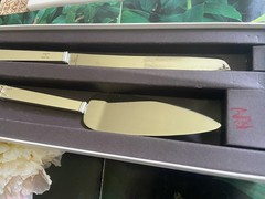 Vera Wang Wedgwood Love Knot Cake Knife & Server 2pc Stainless Steel Set W/Box