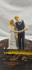 Weddingstar Porcelain Cake Topper Blonde Bride & Groom » We Did» Banner