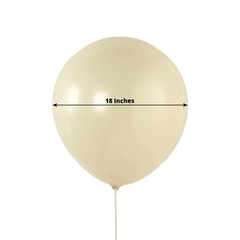 10 CREAM 18″ Biodegradable Latex Matte Pastel Balloons Party Wedding Decorations