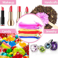 100 Pcs Organza Bags, 4X6Inches, Random 10 Colors, Drawstring Favor Pouches, Per