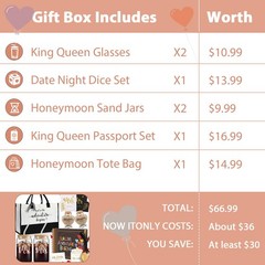Singhoow 12 Pcs Wedding Honeymoon Gifts for Couple Mr Mrs Bridal Shower