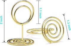 26 Pieces Gold Table Number Holders – Place Card Holders & Table Number Stand…