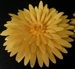 Paper Flowers Wedding Party Nursery Wall Decor Shower Yellow Daisy 2 Pieces