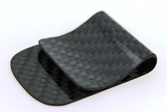 Genuine 100% Carbon Fiber RFID Blocking Money Clip Card Holder W5
