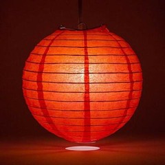 Quasimoon PaperLanternStore Decorative Paper Lantern – (Single, 6-Inch, Red, …
