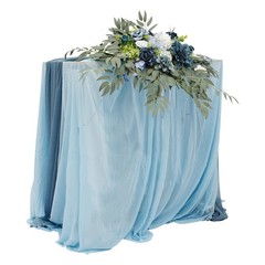 Tabletop Decor Set Artificial Flower With Tablecloth & Table Runner Home Wedding