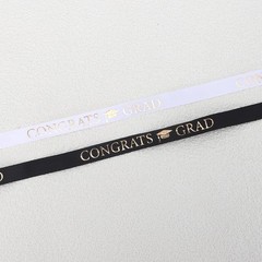 Graduation Ribbon Class of 2026 for Flower Bouquet Black black
