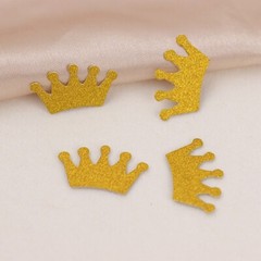 300 Crown Glittered Paper CONFETTI Party Table Scatters Events Home Decorations