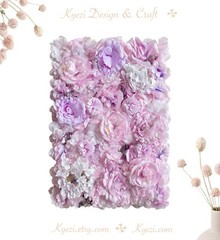 Lilac Artificial Flower Panels Wedding Party Wall Decor Photo Background W-27