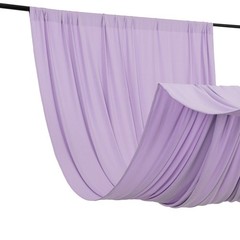 5 ft x 10 ft LAVENDER 4-Way Stretch Spandex Divider Backdrop Curtain Wedding
