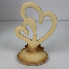 Wedding Toasting Set: 2 Gold Heart Champagne Flutes + Cake Topper + Boot Shots