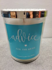 White Sweet Bouquet Floral Scented For The Bride Wedding Good Luck Candle 10 OZ
