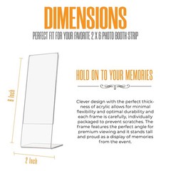 | 2×6 Slanted Photo Booth Frames (50 Count) | Crystal Clear Acrylic Photo Boo…