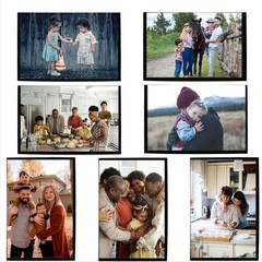 8 Pack 5×7 Inch Magnetic Photo Sleeves Picture Frames for Refrigerator