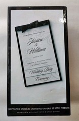 His And Hers 50 Count Varnished Layers With Ribbon, Wedding Programs
