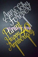 Personalized Mermaid Cake Toppers Bride and Groom Fishing Wedding Cake Topper