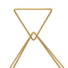 10pcs Gold Metal Diamond Shape Flower Vases Tabletop Wedding Centerpieces Stand