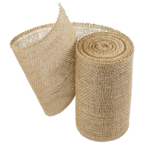 6″ Burlap Ribbon 10 Yard Roll Finished Edges (4 colors)