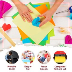 Colored Cardstock 8.5 x 11 Assorted 30 Colors, Double Sided Colored Paper 150…