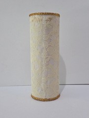 Vintage 40th Ruby Anniversary Couple Keepsake Display Lace Diorama Wedding Decor