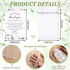 Sliner 100 Set Wedding Favors for Guests Bulk 2oz 1.57 x 4.1 inches, Clear