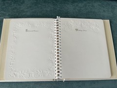 Vintage Hallmark White Our Wedding Keepsake Album Book Excellent New