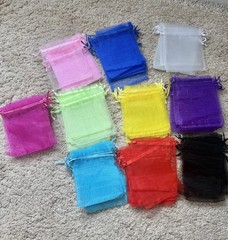 Multicolor Organza Pouches 80 Party Wedding Favors Jewelry Gift 4×4 Bags New