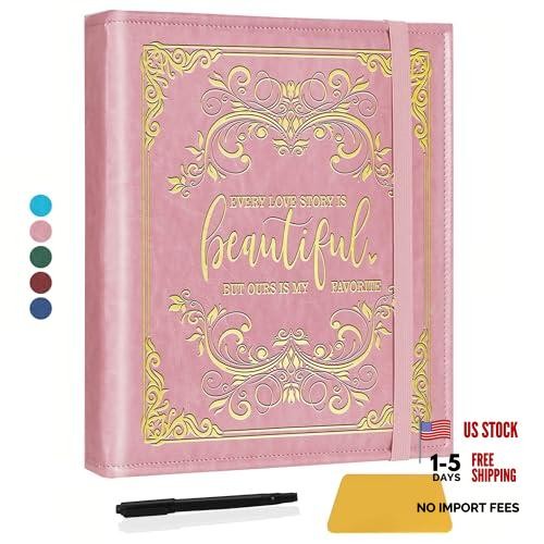 Valentine Day Gift for Couple,Love Story Magnetic Self Album Love Story-Pink