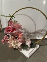 Pink Floral Table Centerpieces Total Of 12