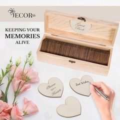 Natural Wood Guest Book Alternative for Weddings, Showers, and Anniversaries