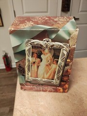 SILVER PLATED SATIN FINISH WEDDING ALBUM FRAME HOLD 4X6 PHOTO ALBUM HOLDS 100