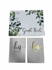 Wedding Guest Book With His And Her Vows