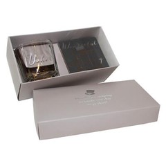 Whisky Glass & Coaster Set – Wedding Day Boxed Thank You Gift – Usher