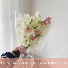 Crystal Clear Bouquet Sleeves – 100 Waterproof Flower Bags for Every Occasion